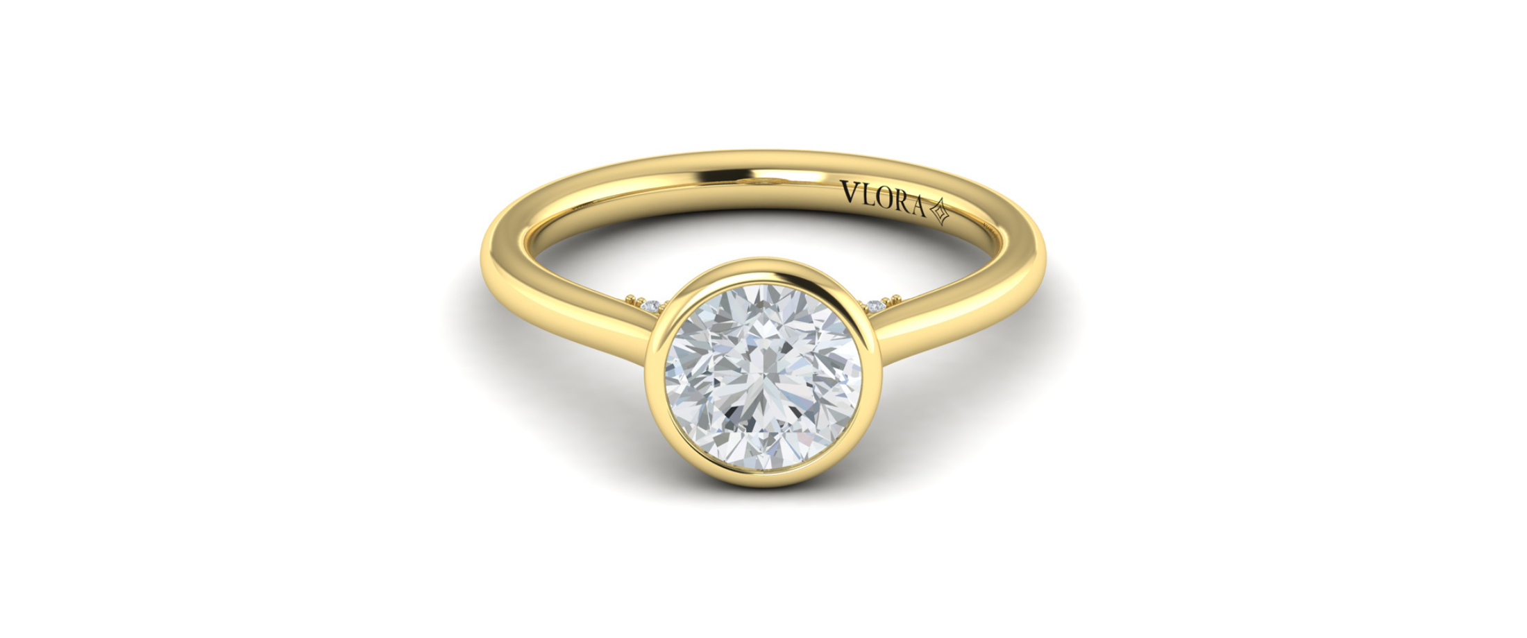 Bezel Set Engagement Ring