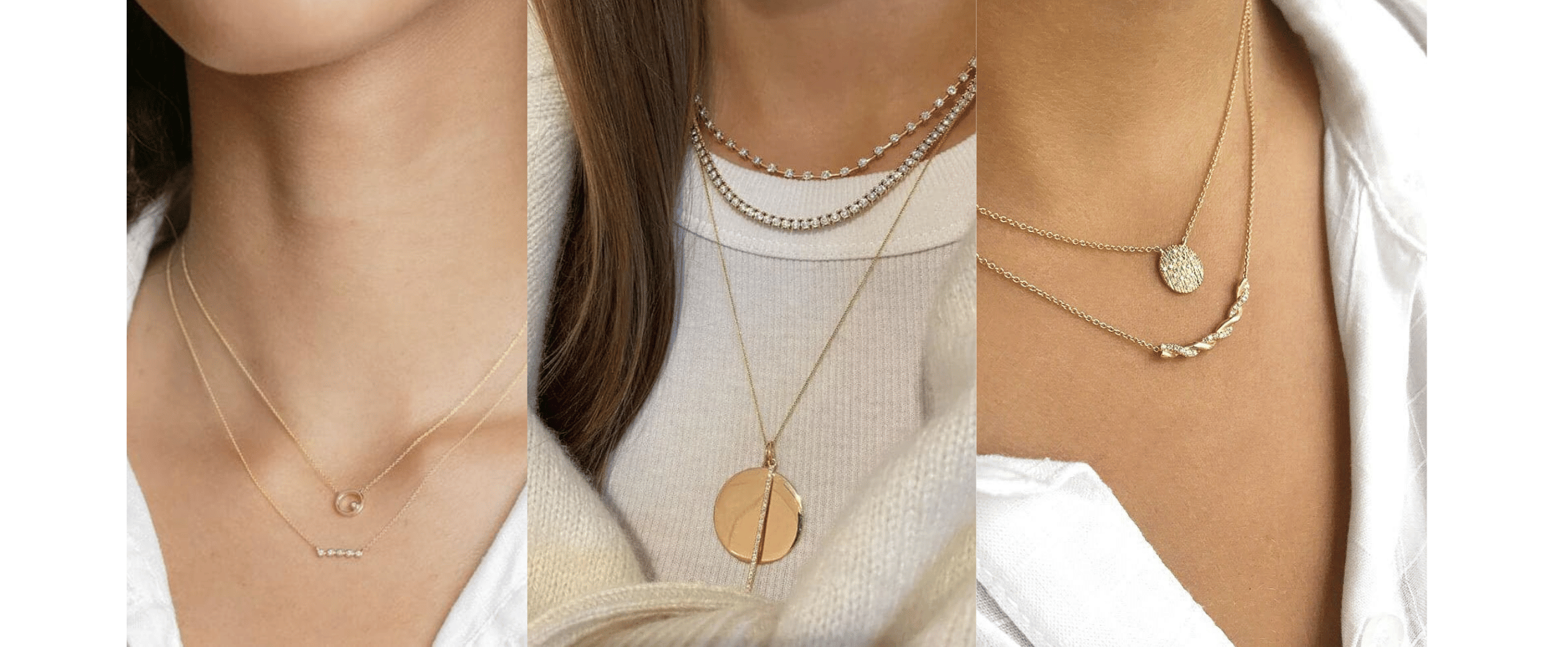 Gold Disc Necklaces