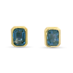 1870 Collection Earring 1870 Collection 14k Yellow Gold Sapphire Stud Earrings