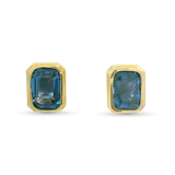 1870 Collection Earring 1870 Collection 14k Yellow Gold Sapphire Stud Earrings