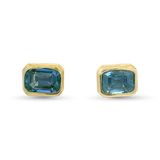 1870 Collection Earring 1870 Collection 14k Yellow Gold Sapphire Stud Earrings
