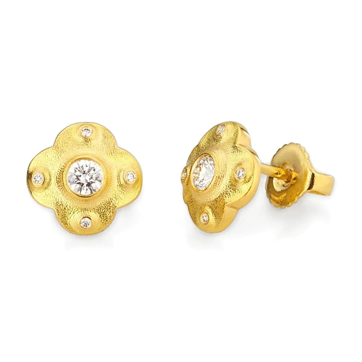 Alex Sepkus Earring Alex Sepkus 18k Yellow Gold Flora Diamond Earrings