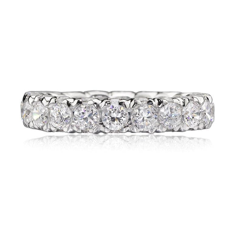 Christopher Designs Bridal Wedding Band Christopher Designs 14K White Gold Round Eternity Diamond Band - 1.49cts 6.25