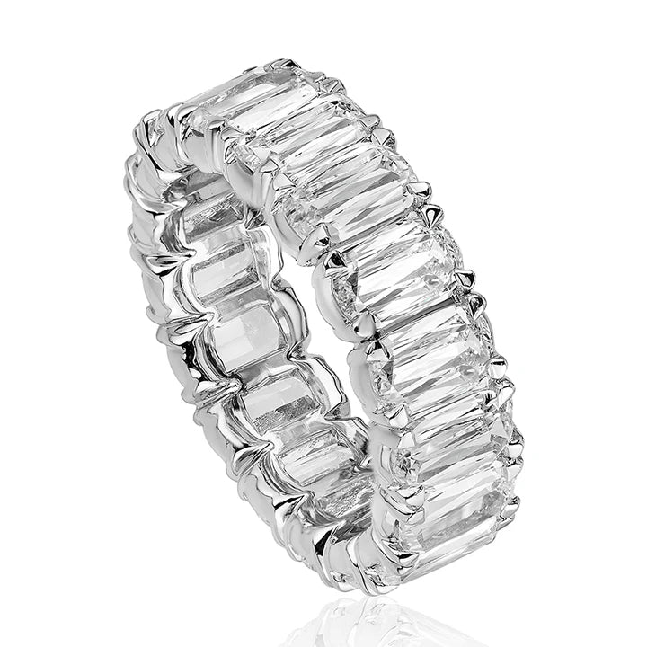 Christopher Designs Bridal Wedding Band Christopher Designs Platinum L'Amour Crisscut Eternity Diamond Band