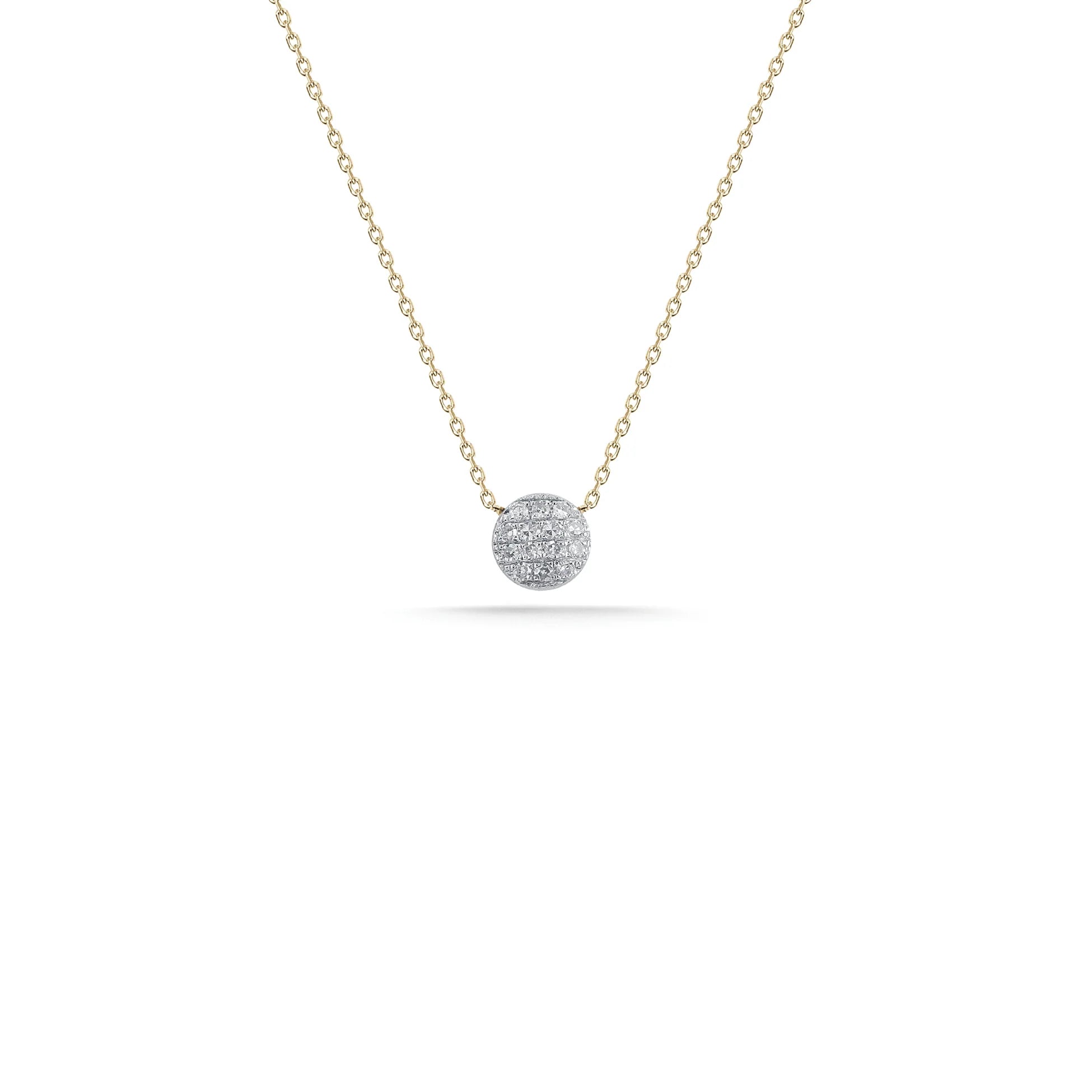 Dana Rebecca Designs Necklaces and Pendants Dana Rebecca 14k White Gold  Lauren Joy Mini Round Disc Pendant