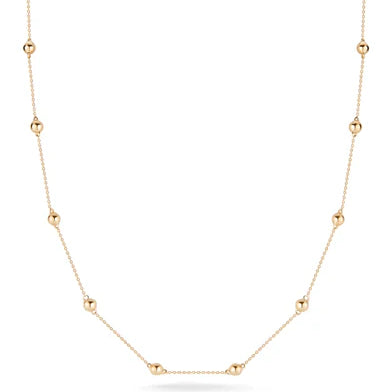 Dana Rebecca Designs Necklaces and Pendants Dana Rebecca 14K Yellow Gold Poppy Rae Eternity Pebble Station Necklace