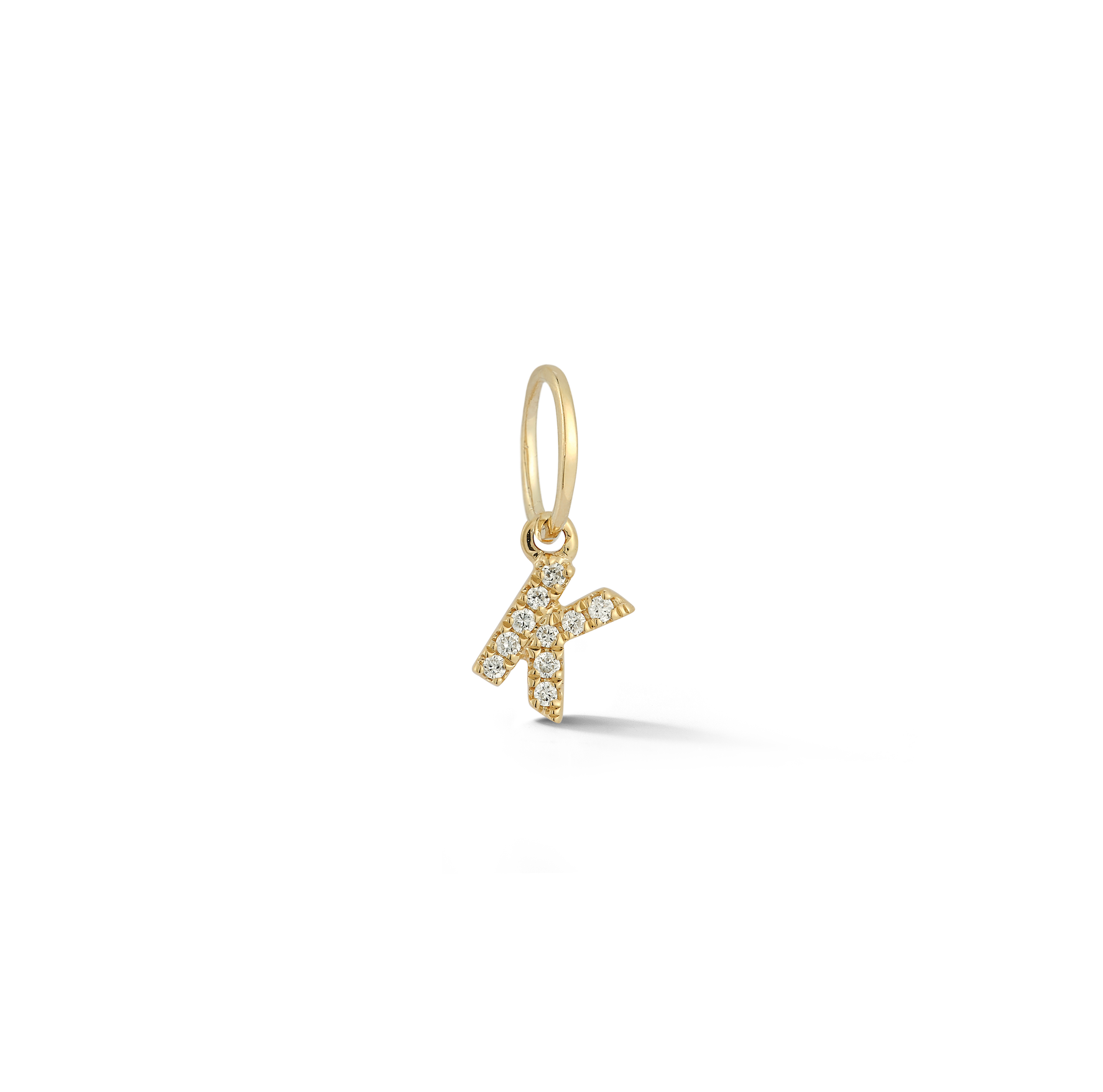 Dana Rebecca Designs Charm Dana Rebecca Designs Diamond Initial Charm "R" Yellow Gold