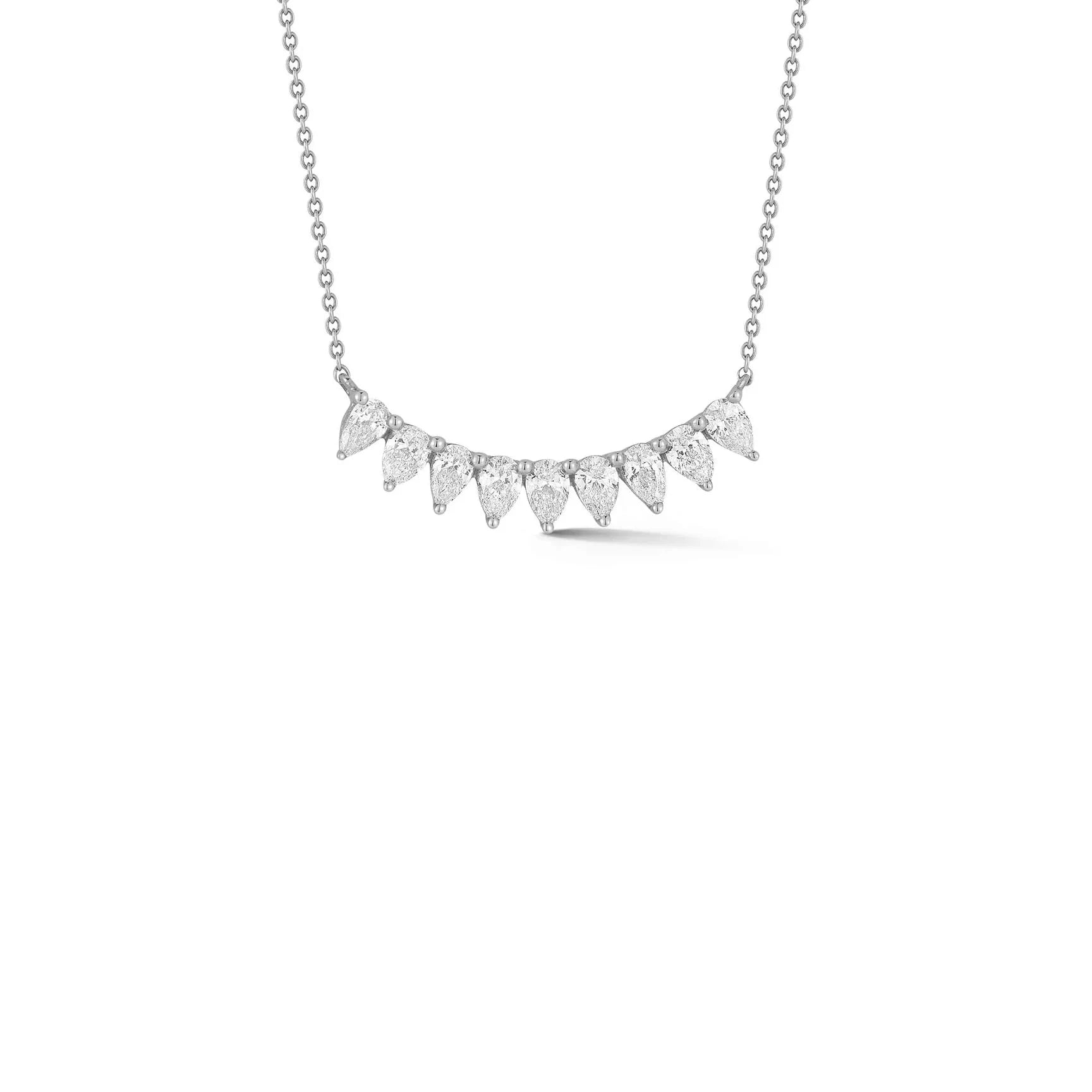 Dana Rebecca Designs Necklaces and Pendants Dana Rebecca Designs Taylor Elaine 14k White Gold Pear Long Bar Diamond Necklace