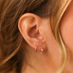 Dana Rebecca Designs Earring Dana Rebecca Designs Teddi Paige 14k Yellow Gold Diamond Hoop Earrings