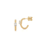 Dana Rebecca Designs Earring Dana Rebecca Designs Teddi Paige 14k Yellow Gold Diamond Hoop Earrings
