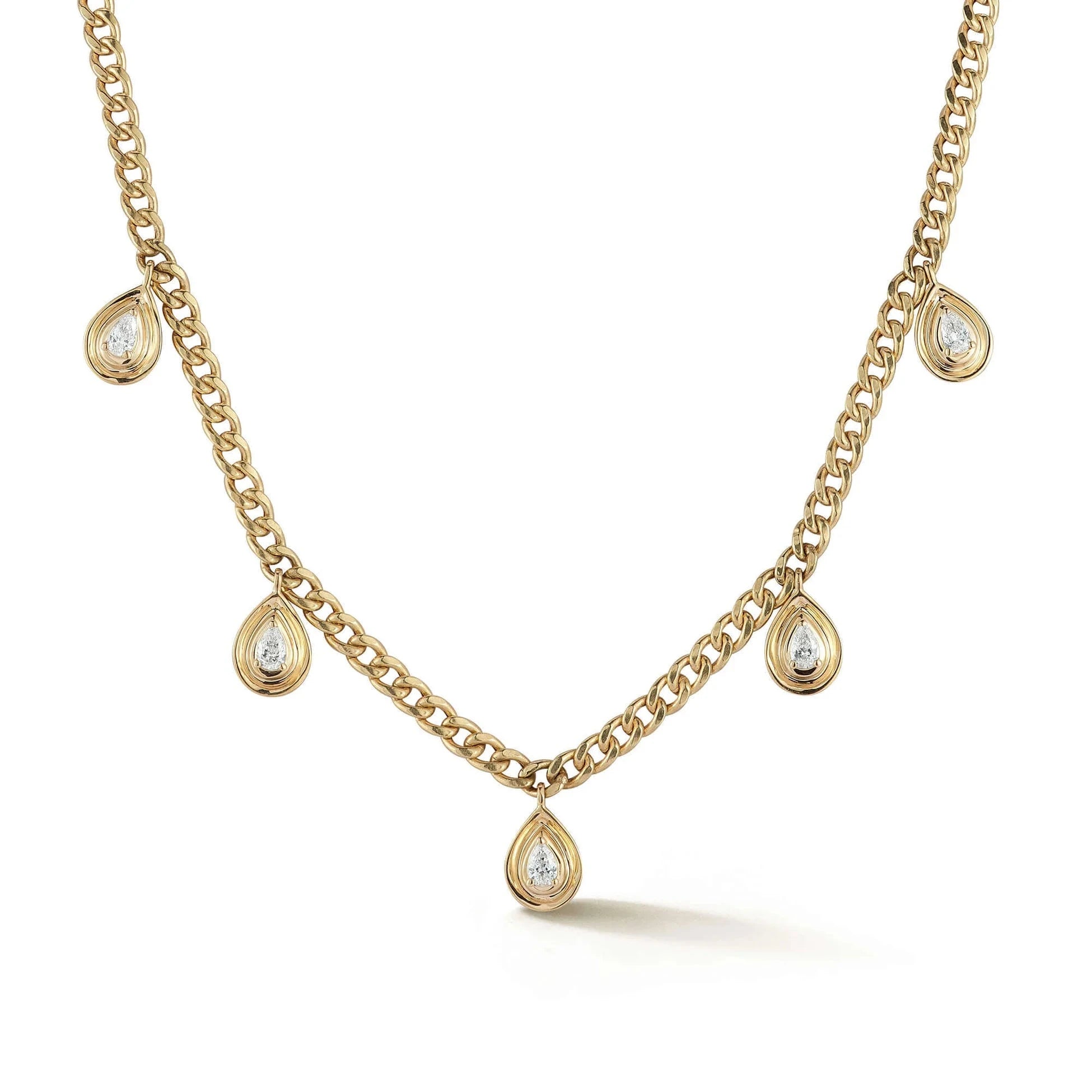 Dana Rebecca Designs Necklaces and Pendants Dana Rebecca Nana Bernice 14K Yellow Gold Diamond Station Necklace