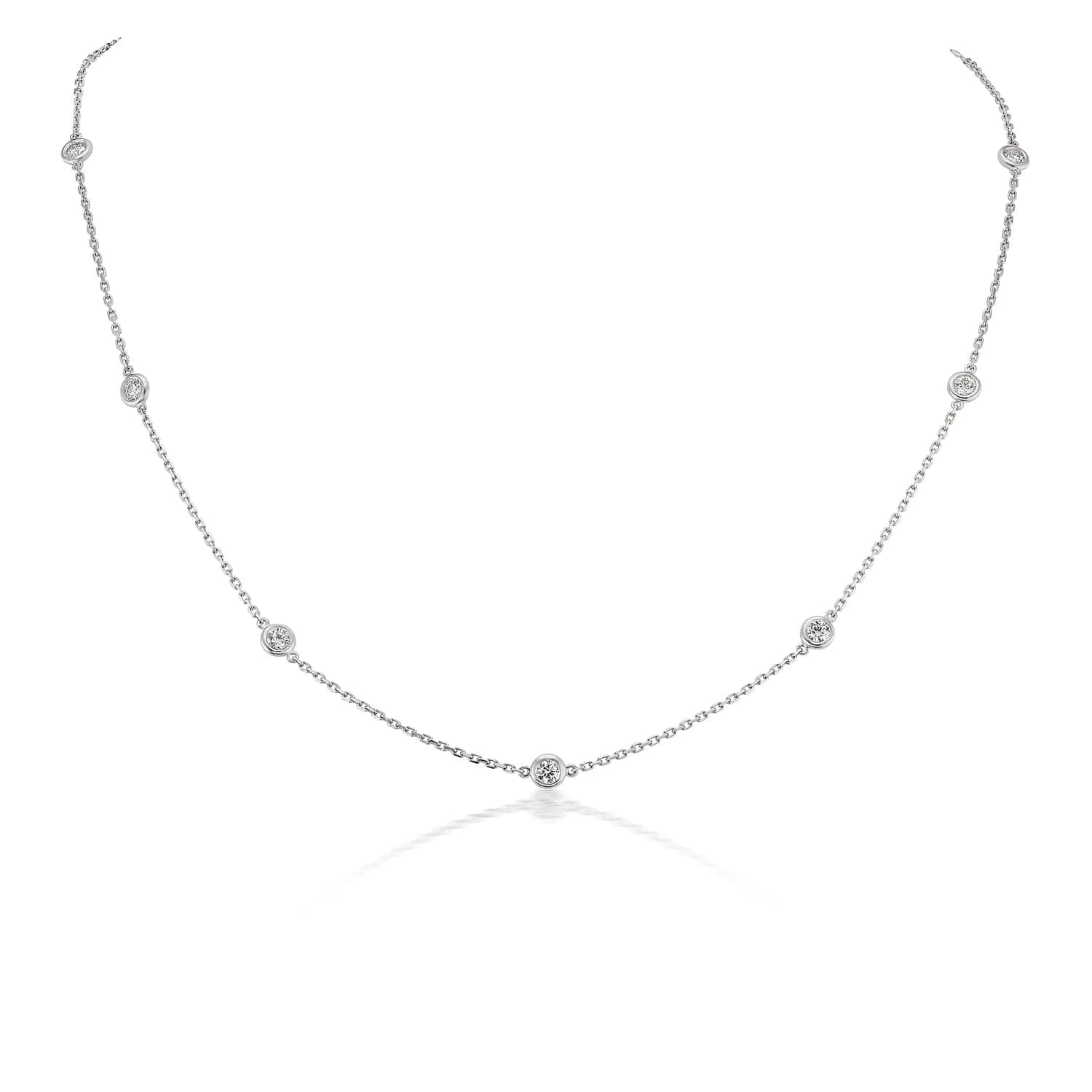 David Weisz Necklaces and Pendants David Weisz 18k White Gold Diamond Necklace - 1.87ctw