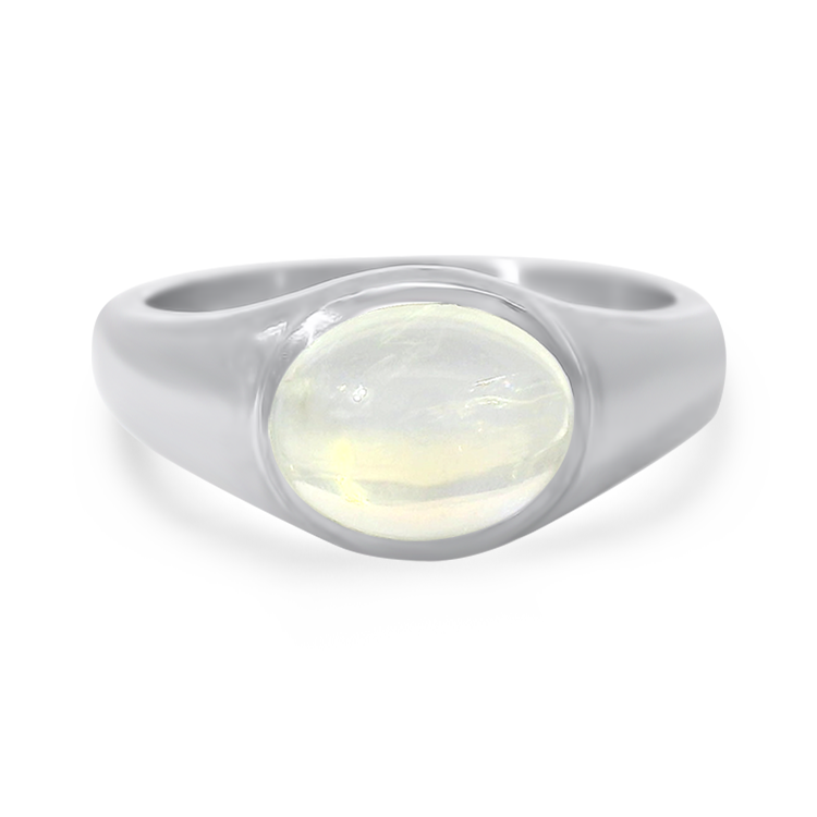 Estate Tiffany & Co. Ring 1870 Collection Sterling Silver Moonstone Ring 6.75