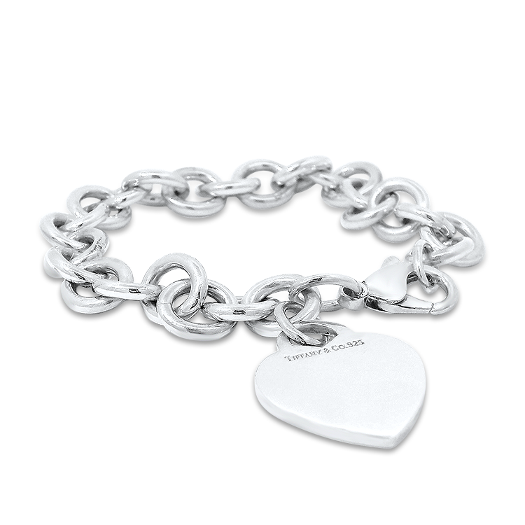 Estate Tiffany Company Sterling Silver Elsa Peretti Open Heart