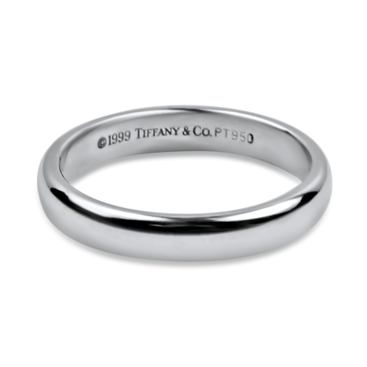 Estate Tiffany & Co. Ring Tiffany & Co. Estate Platinum Band 5
