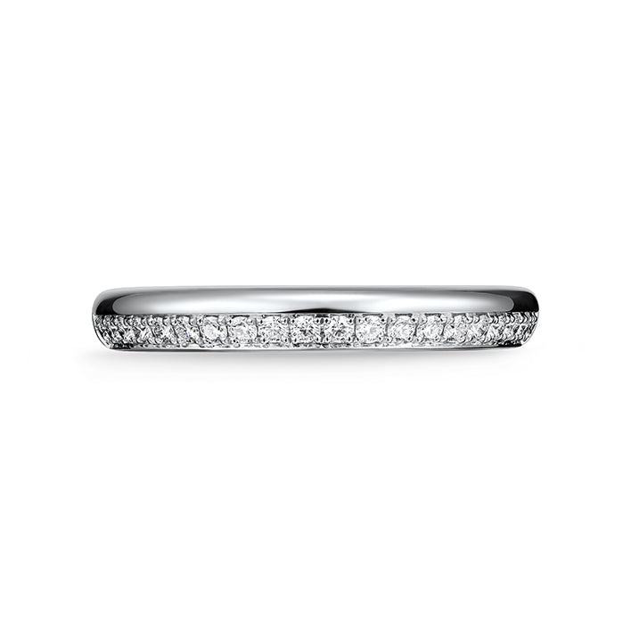 Hearts on Fire Engagement Wedding Band Hearts On Fire Barre 18K White Gold Pave Diamond Band 6.5