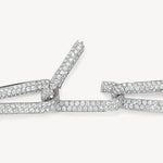 Hearts on Fire Bracelet Hearts On Fire Inside Out 18k White Gold Pave Link Diamond Bracelet