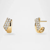 Hearts on Fire Earrings Hearts On Fire Inside Out 18k Yellow Gold Diamond Flip Huggie Earrings