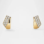 Hearts on Fire Earrings Hearts On Fire Inside Out 18k Yellow Gold Diamond Flip Huggie Earrings