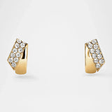 Hearts on Fire Earrings Hearts On Fire Inside Out 18k Yellow Gold Diamond Flip Huggie Earrings