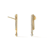 Hearts on Fire Earring Hearts On Fire Inside Out 18k Yellow Gold Diamond Flip Petite Drop Earrings