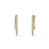 Hearts on Fire Earring Hearts On Fire Inside Out 18k Yellow Gold Diamond Flip Petite Drop Earrings