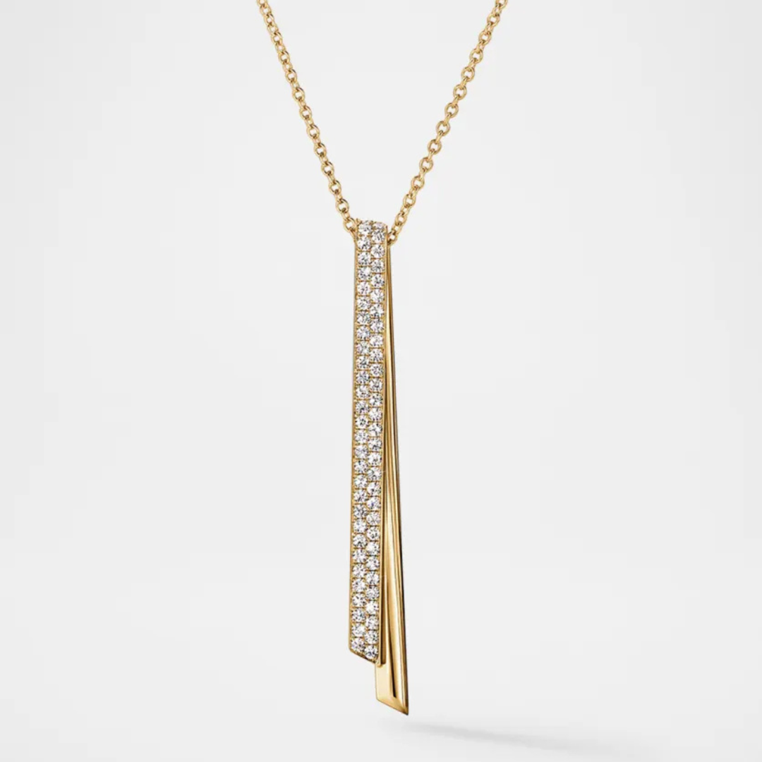 Hearts on Fire Necklaces and Pendants Hearts On Fire Inside Out 18k Yellow Gold Diamond Long Flip Pendant Necklace