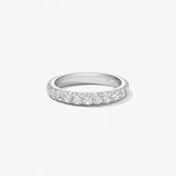 Hearts on Fire Ring Hearts on Fire Platinum Vela French Cut Pavé Round Diamond Band