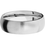 Lashbrook Custom Cobalt Chrome + Satin Finish 7 mm wide Domed Cobalt Chrome band.