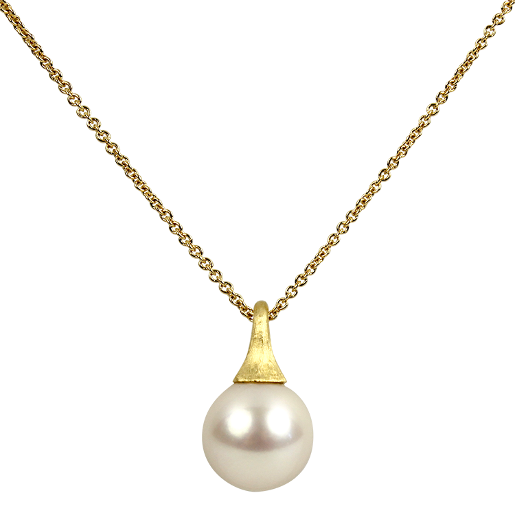 Marco Bicego Necklaces and Pendants Marco Bicego 18k Yellow Gold Africa Collection Pearl Pendant Necklace
