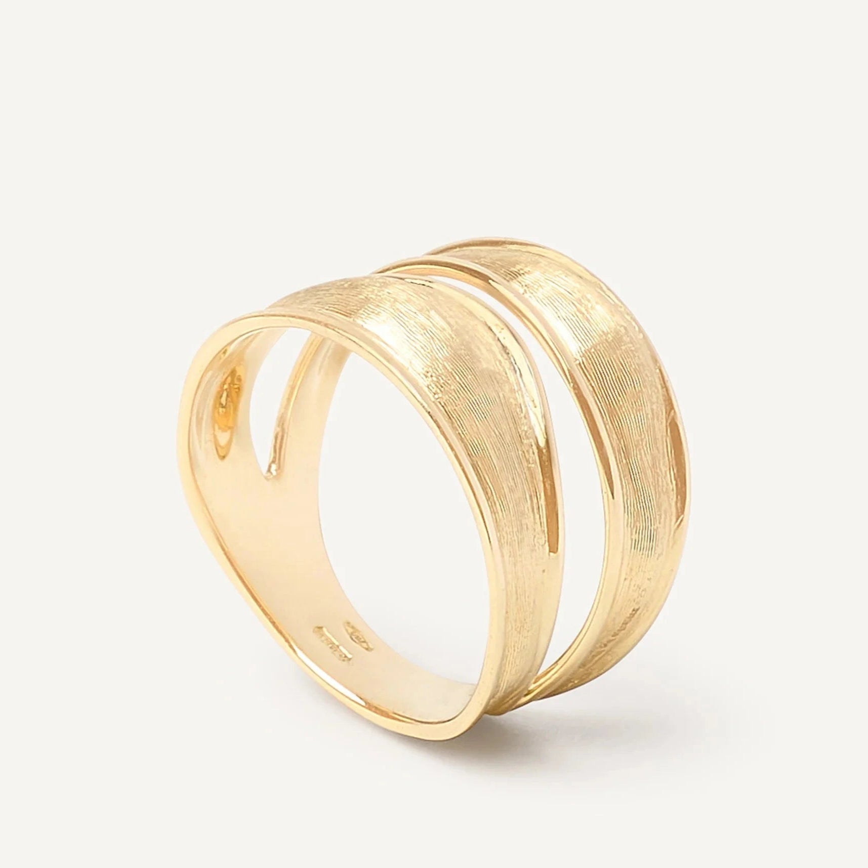 Marco Bicego Ring Marco Bicego 18k Yellow Gold Lunaria Gold Split Shank Ring
