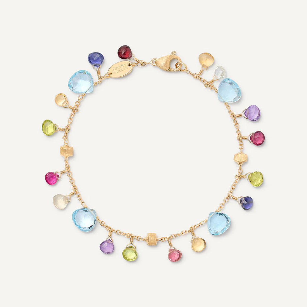 Marco Bicego Bracelet Marco Bicego 18k Yellow Gold Paradise Blue Topaz & Mixed Gemstone Bracelet
