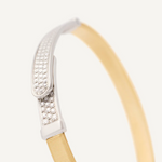 Marco Bicego Bracelet Marco Bicego Masai Collection 18k Yellow and White Gold Coil and Diamond Pavé Bangle Bracelet