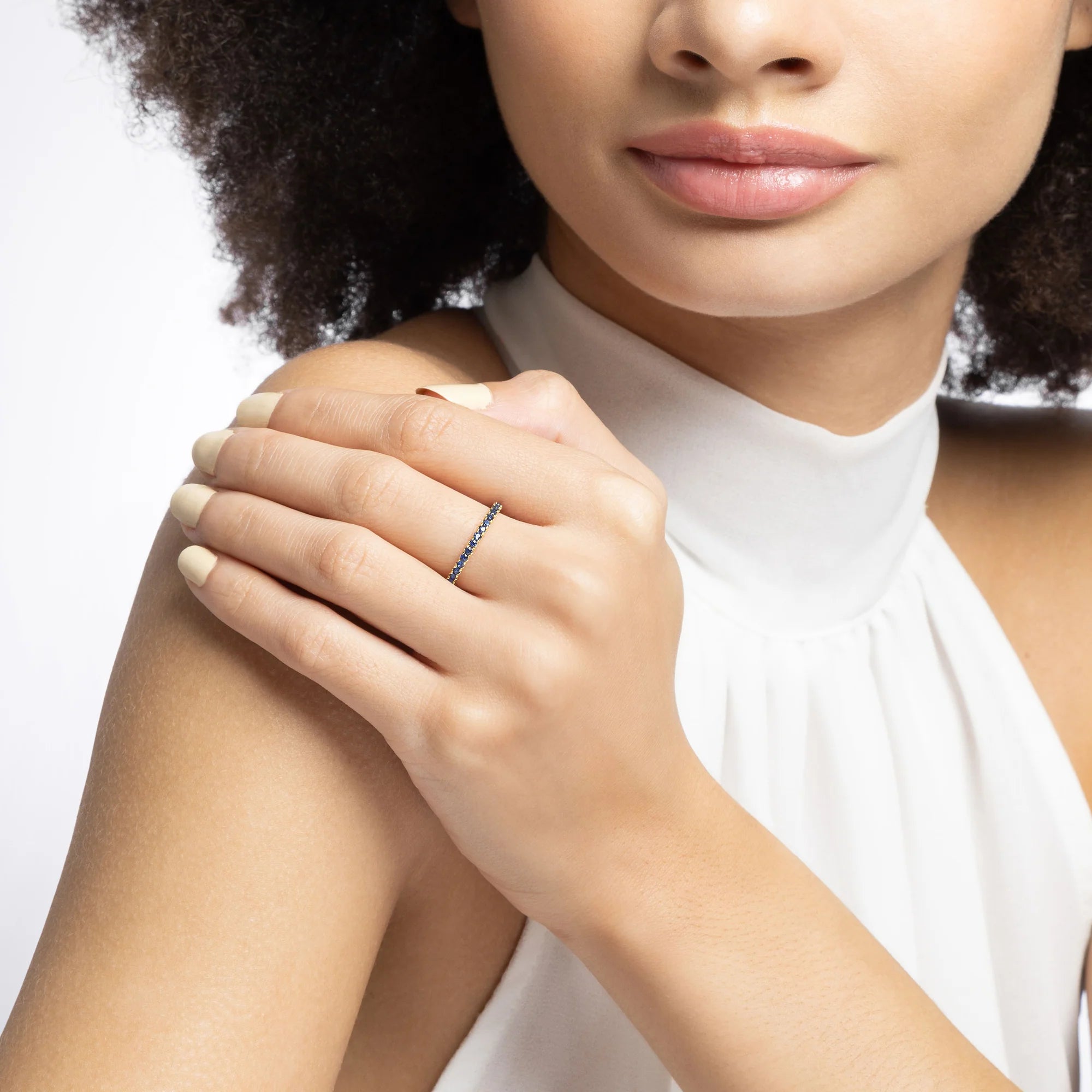 Mark Henry Ring Mark Henry Thread 18k Yellow Gold Sapphire Band