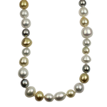 Mastoloni Necklaces and Pendants Mastoloni 18k Yellow Gold Multi-Color Pearl Strand Necklace 39.5"