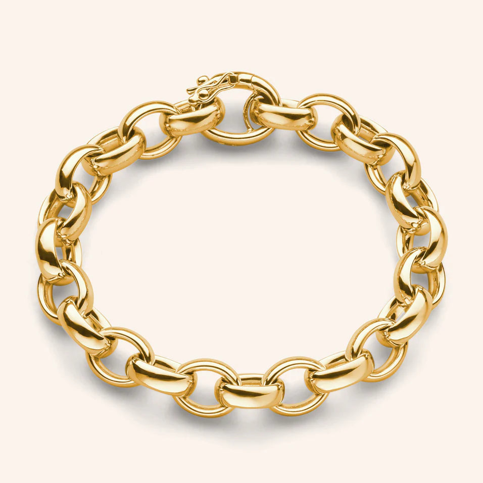 Lui Charon ゴールドブレスレット Monica Rich Kosann 18K Yellow Gold Audrey Hinged Charm Bracelet