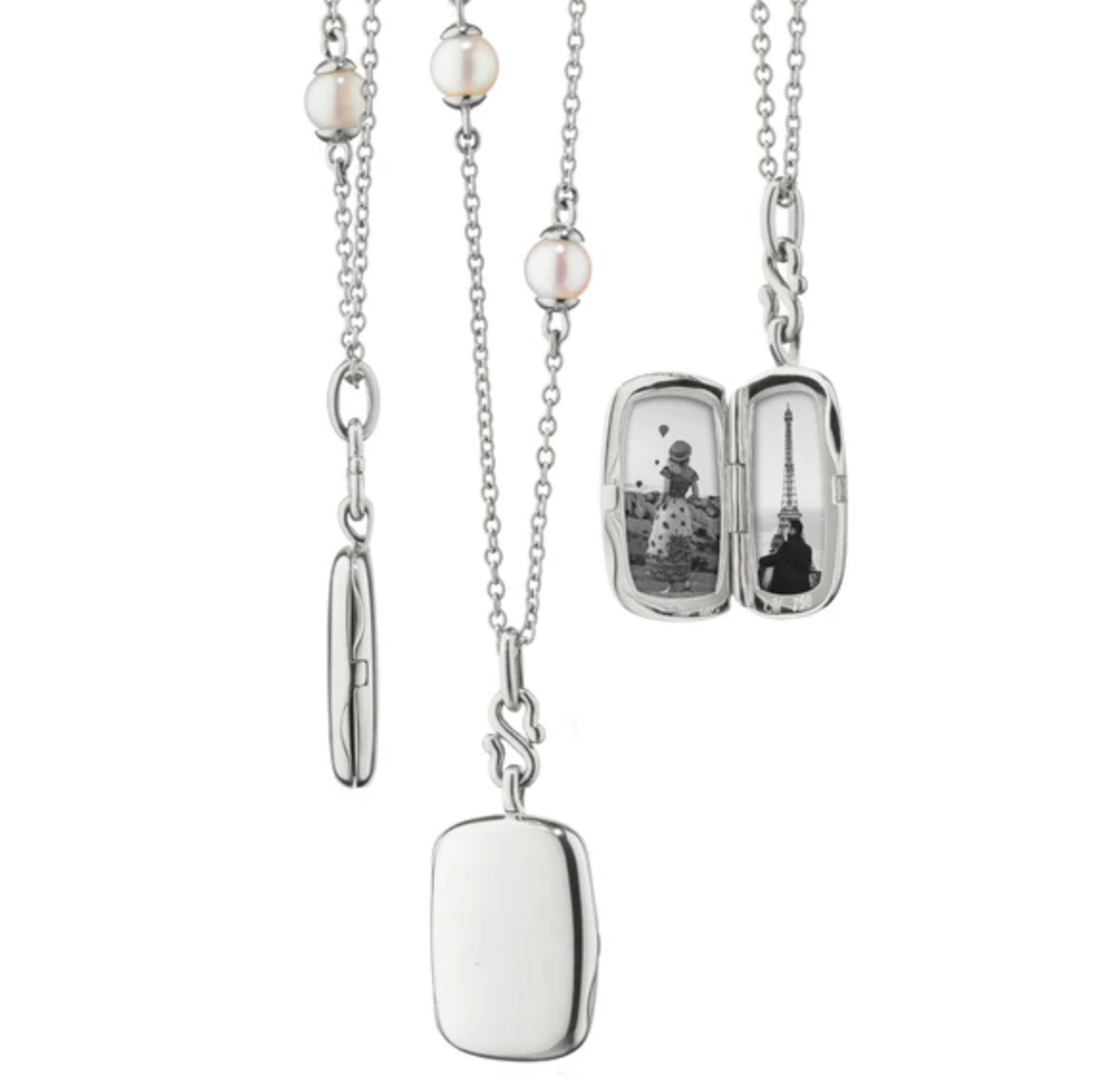 Monica Rich Kosann Necklaces and Pendants Monica Rich Kosann Sterling Silver Britt 16" Locket