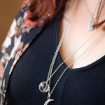 Monica Rich Kosann Necklaces and Pendants Monica Rich Kosann Sterling Silver Extra-Large Carpe Diem Charm with Faceted Rock Crystal