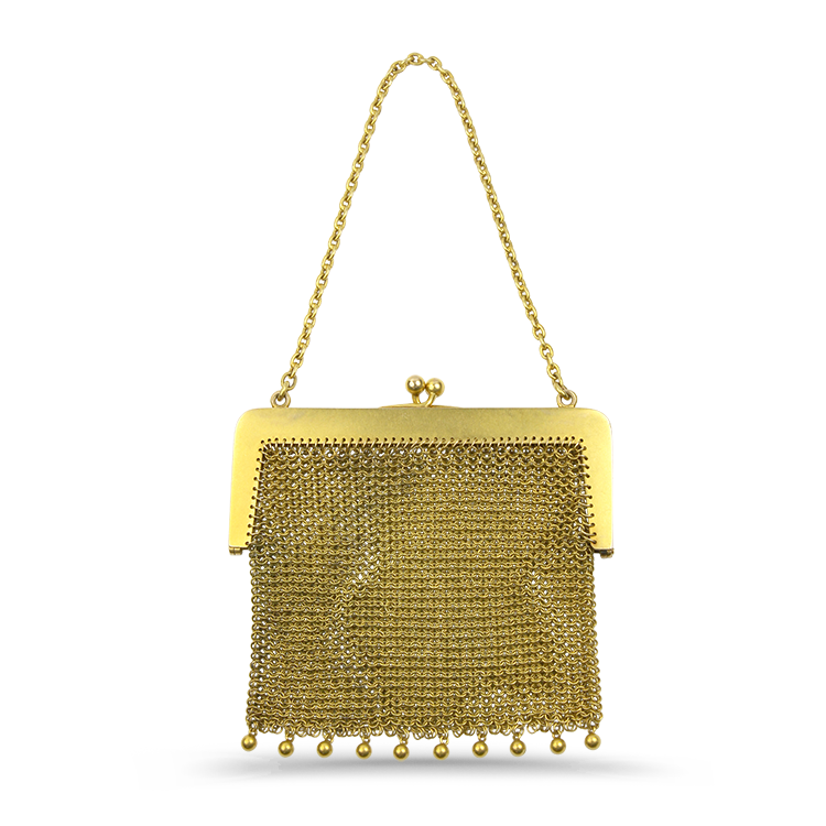 Vintage mesh 2025 coin purse