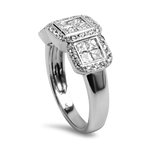 PAGE Estate Ring Estate 14k White Gold Tiered Diamond Ring (Copy) 6.25