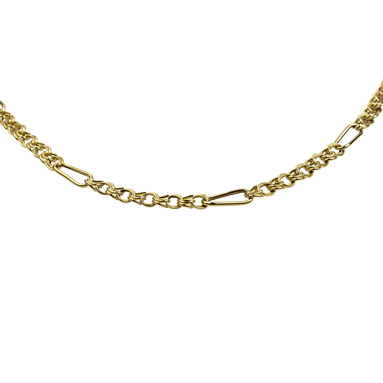 PAGE Estate Necklaces and Pendants Estate 14k Yellow Gold Alternating Link Chain