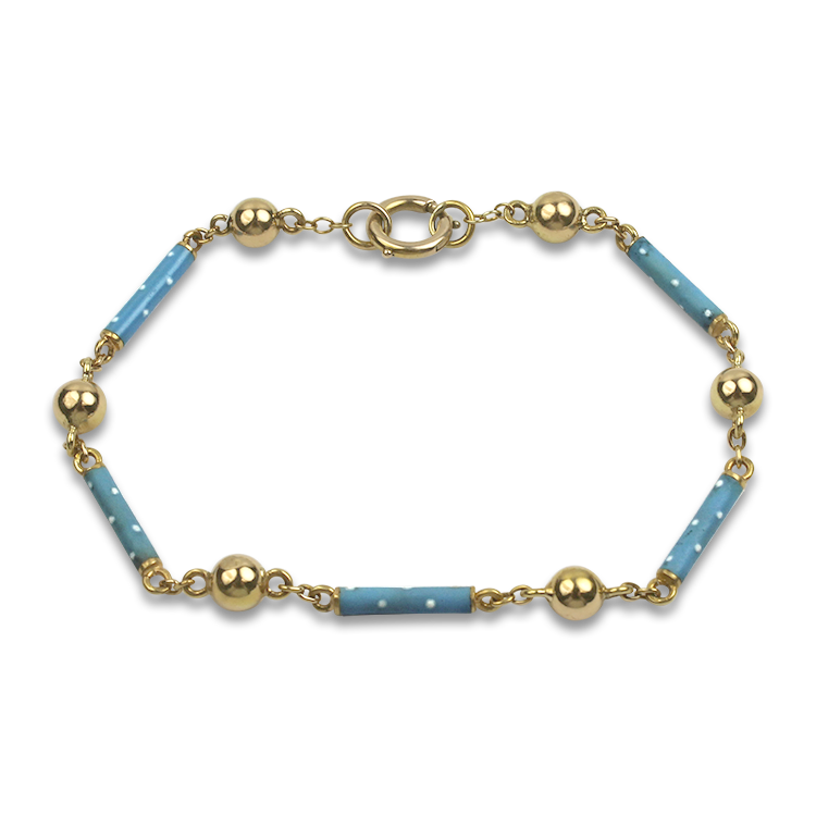 Blue sales enamel bracelet