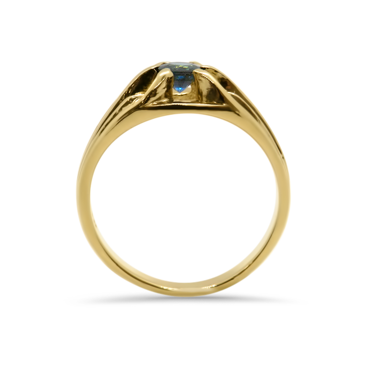 PAGE Estate Ring Estate 14K Yellow Gold Blue Sapphire Ring 5
