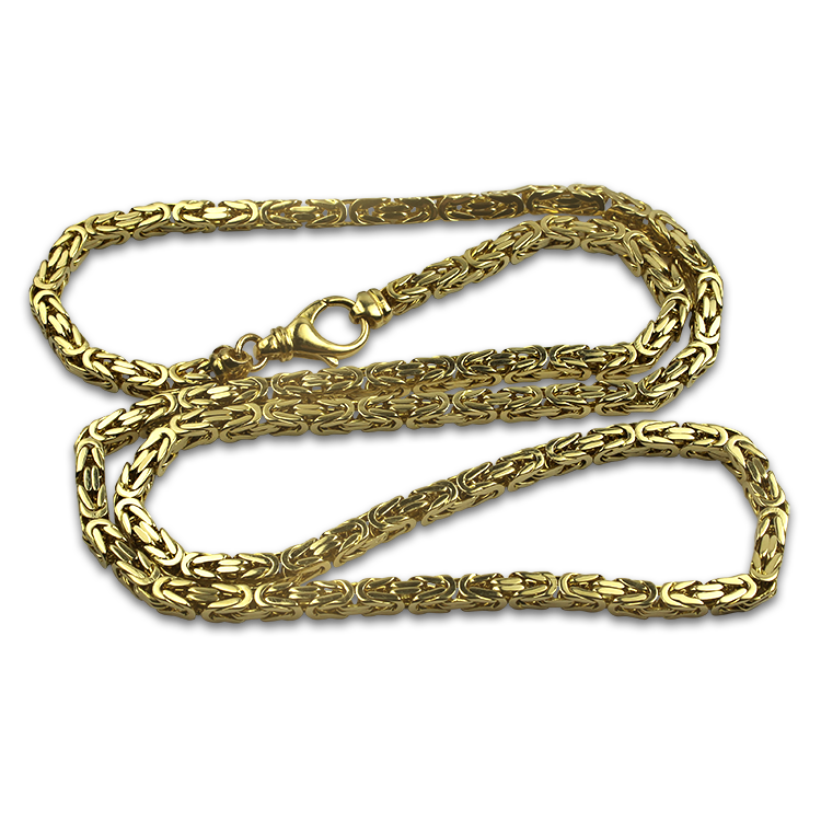 PAGE Estate Necklaces and Pendants Estate 14k Yellow Gold Byzantine Link 25.5" Neck Chain