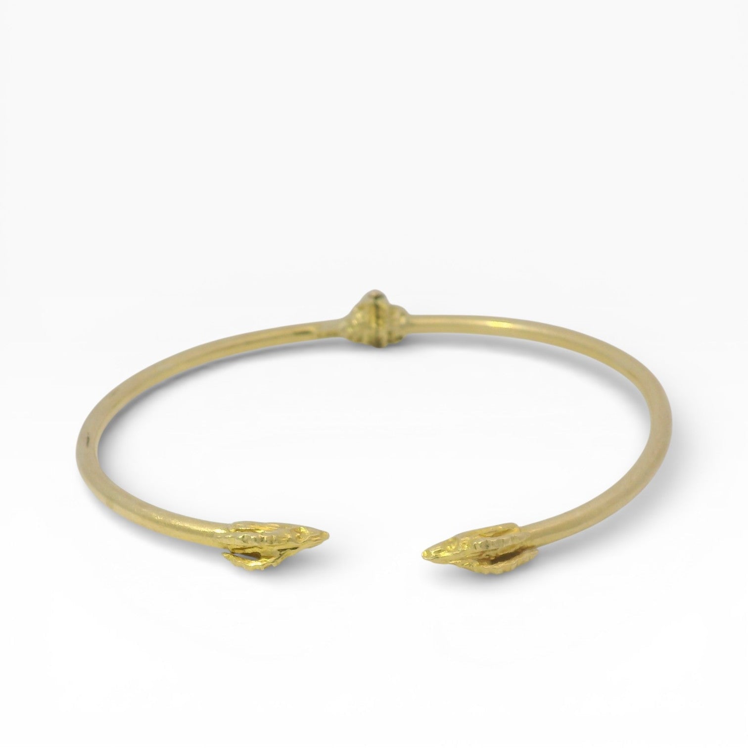 Estate 14K Yellow Gold Dragon Cuff Bangle – Springer's