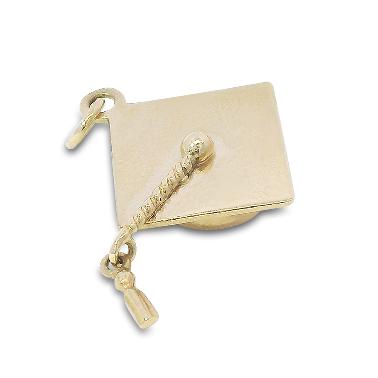 PAGE Estate Charm Estate 14k Yellow Gold Graduation Cap Charm
