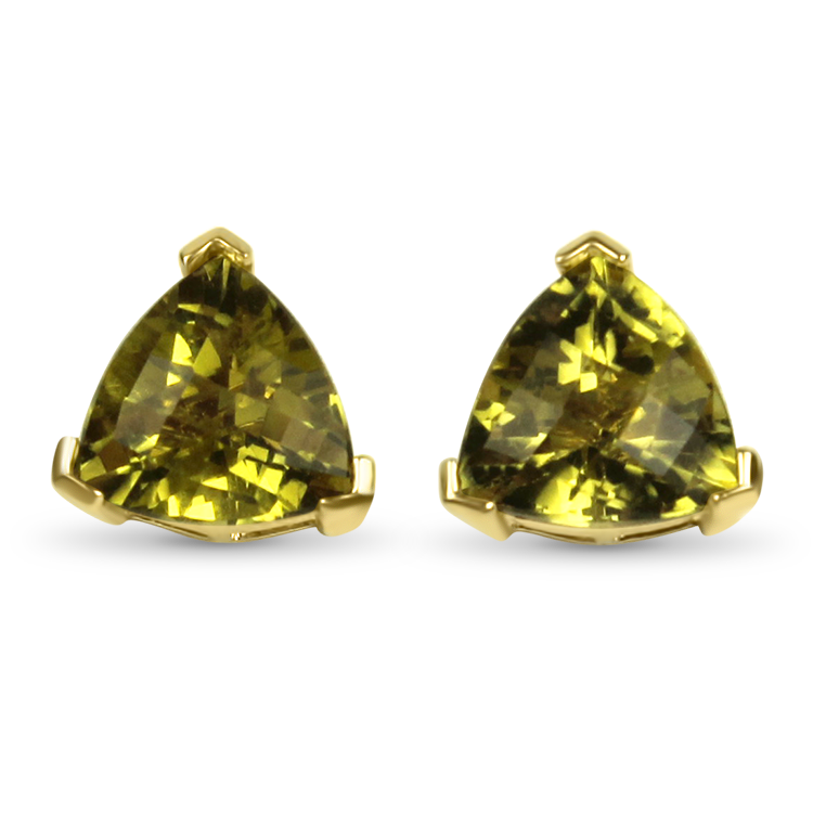 Citrine stud sales earrings yellow gold