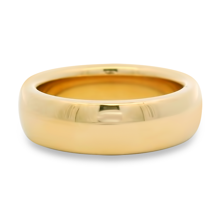 PAGE Estate Wedding Band Estate 14k Yellow Gold Half-Round Wedding Band