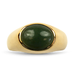 PAGE Estate Ring Estate 14k Yellow Gold Jade Ring