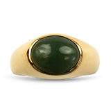 PAGE Estate Ring Estate 14k Yellow Gold Jade Ring